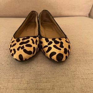 Cheetah flat slip on shoes